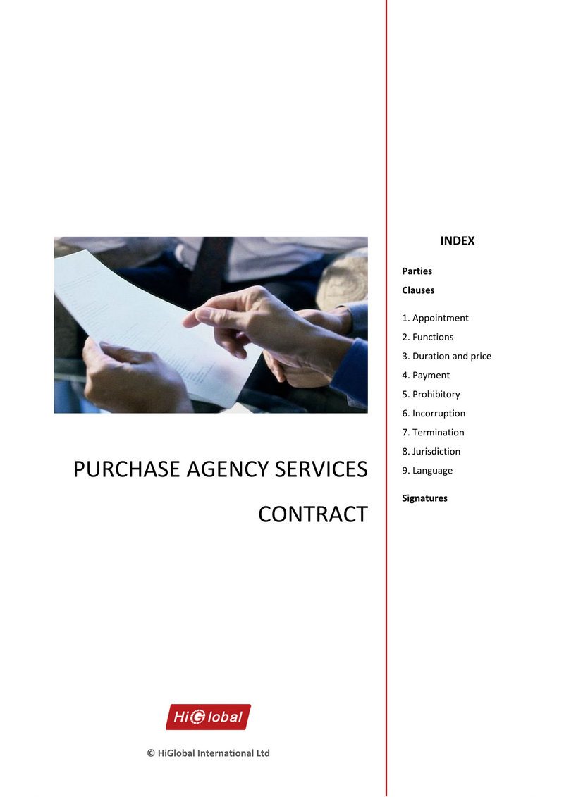 Purchase Agency Services Contract
